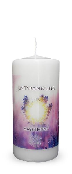 Energiekerze Amethyst/Entspannung 100/50